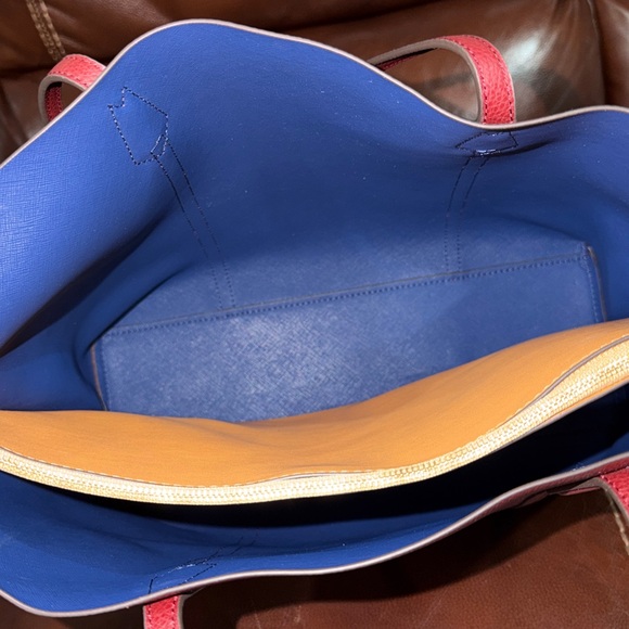 🔥🔥🔥Tory Burch Triple Perry Leather Tote Shoulder Bag - Picture 15 of 16